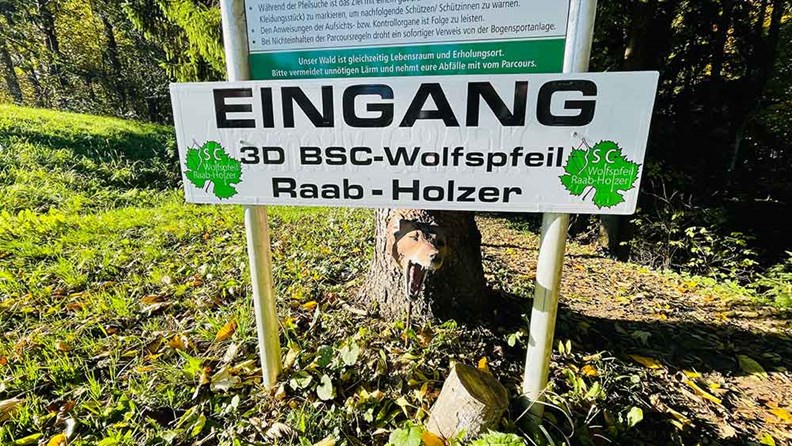 Parcoursbesuch - BSC Wolfspfeil Raab-Holzer - Bogensportinfo