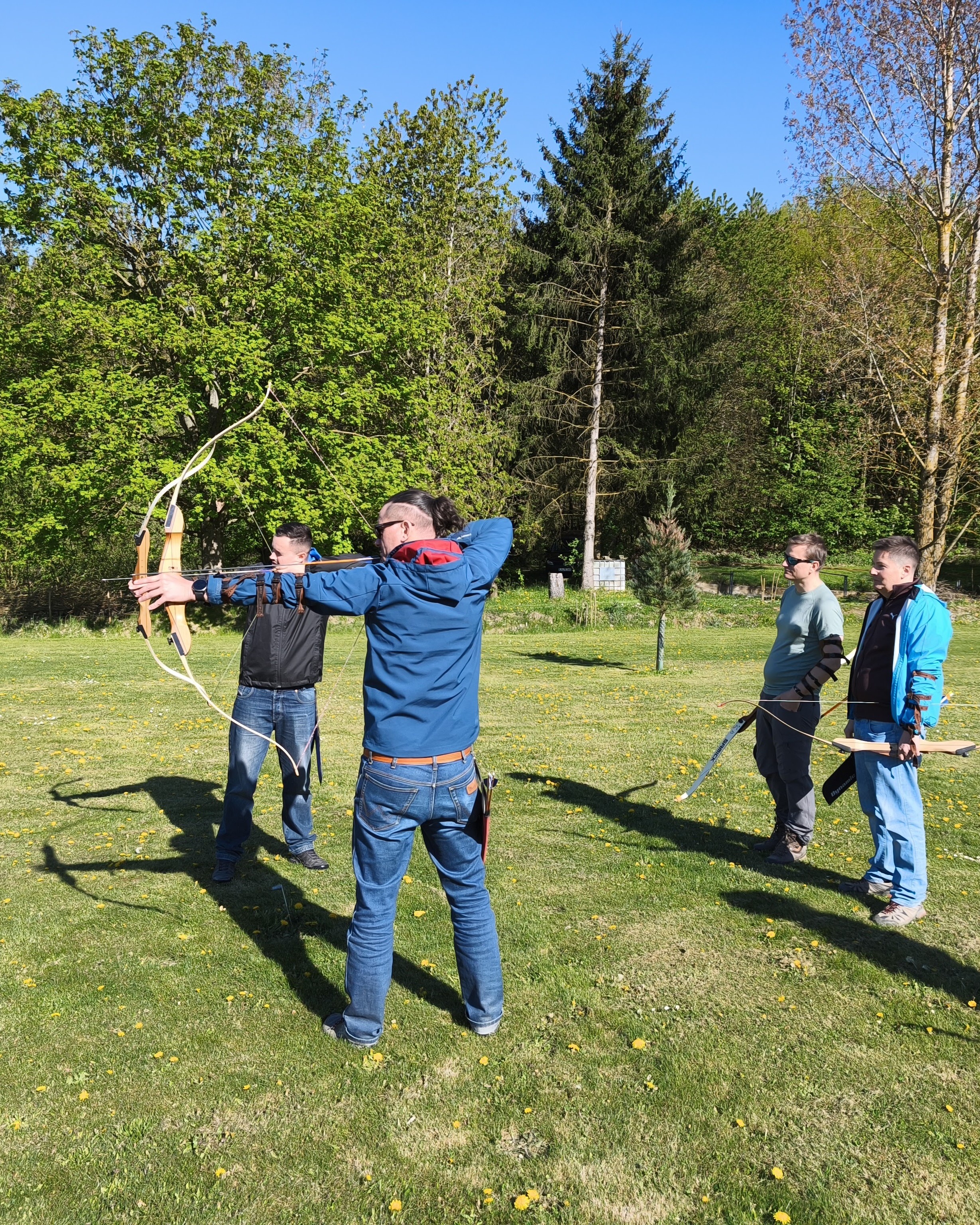 Bogenschie&szlig;en Team-Event am Bogenparcours Schachten