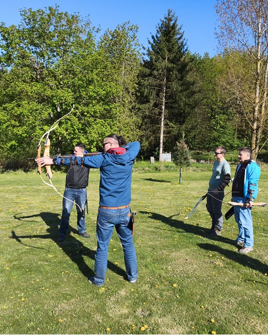 Bogenschießen Team-Event am Bogenparcours Schachten