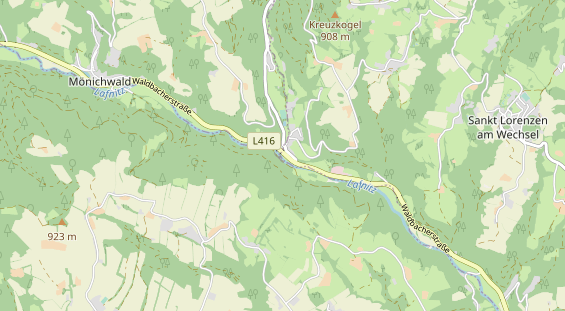 Archery course on map