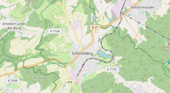 Archery course on map