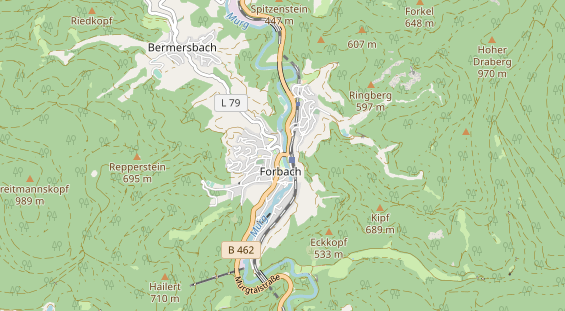 Archery course on map