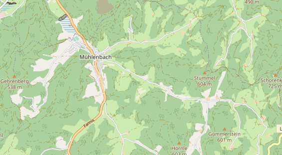 Archery course on map