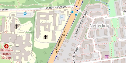 3D Parcour Bogenschießen auf Satellitenbild