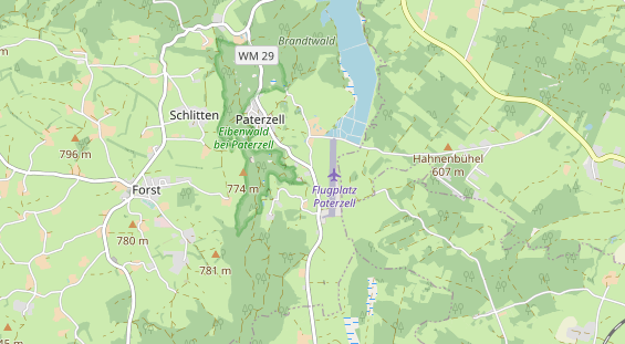 Archery course on map