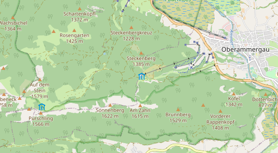 Archery course on map