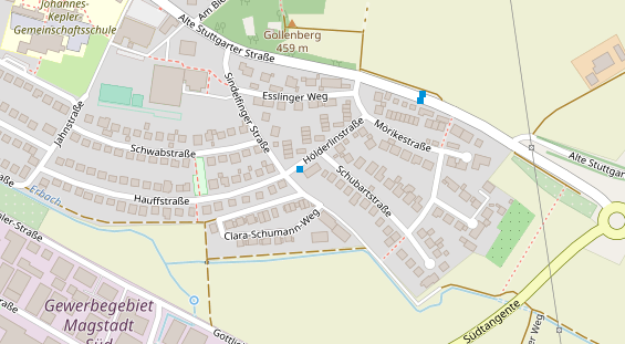 Bogenshop auf Satellitenbild