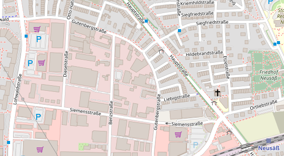 Bogenshop auf Satellitenbild