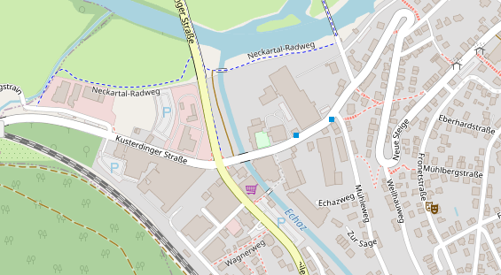 Bogenshop auf Satellitenbild