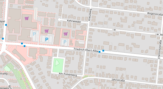 Bogenshop auf Satellitenbild