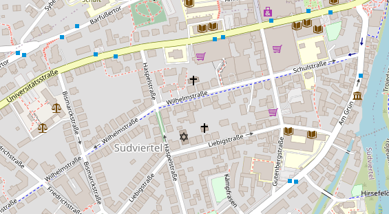 Bogenshop auf Satellitenbild