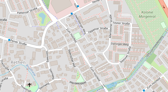 Bogenshop auf Satellitenbild