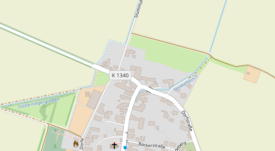 Bogenshop auf Satellitenbild