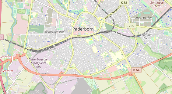 Archery tournament & trade fairs on map