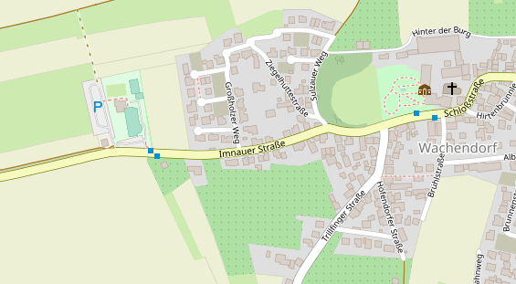 Bogenshop auf Satellitenbild