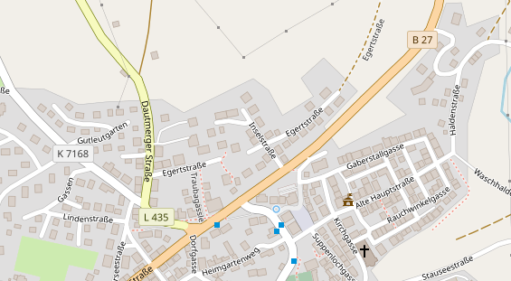 Bogenshop auf Satellitenbild