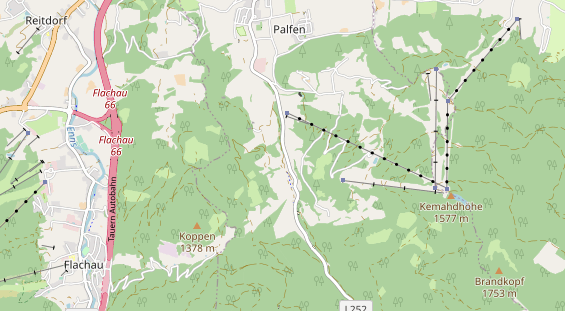 Archery course on map