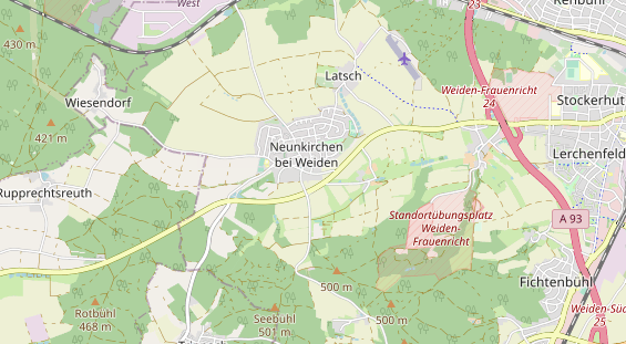 Archery course on map