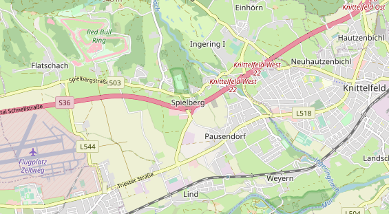 Archery course on map