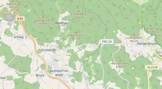 Archery course on map