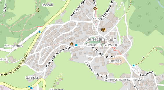 Bogenurlaub auf Satellitenbild