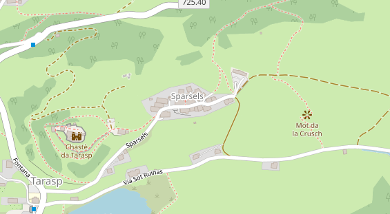 Parcour Bogenschießen auf Satellitenbild