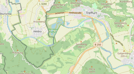Archery course on map