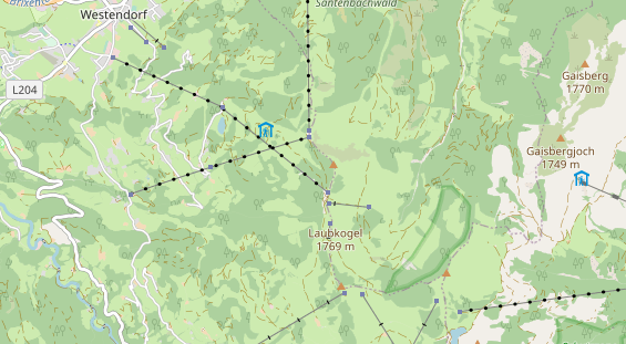 Parcour Bogenschießen auf Karte