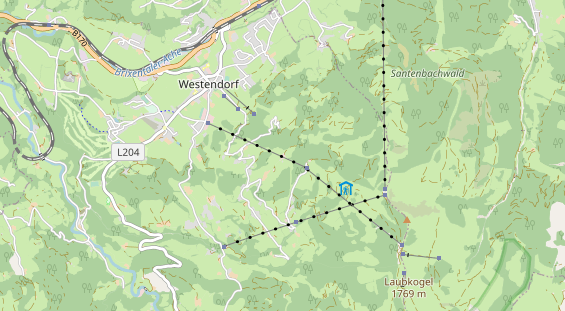 Parcour Bogenschießen auf Karte