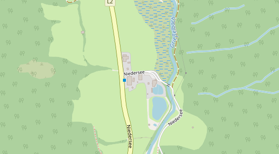 Parcour Bogenschießen auf Satellitenbild