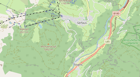 Archery course on map