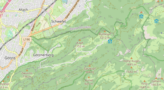 Archery course on map