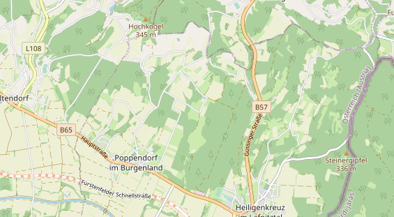 Archery course on map