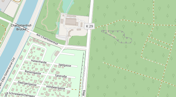 Bogenshop auf Satellitenbild