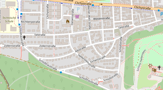 Bogenshop auf Satellitenbild