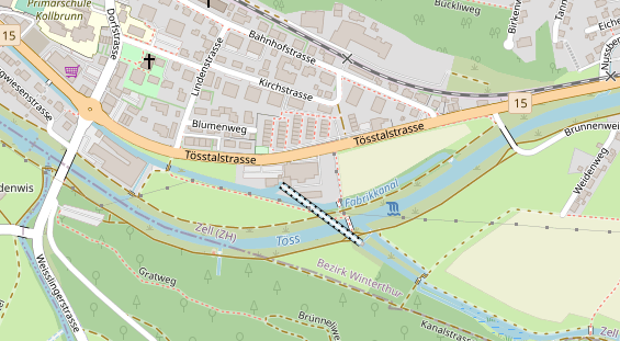 Bogenshop auf Satellitenbild