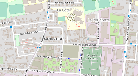 Bogenshop auf Satellitenbild