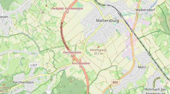 Archery course on map