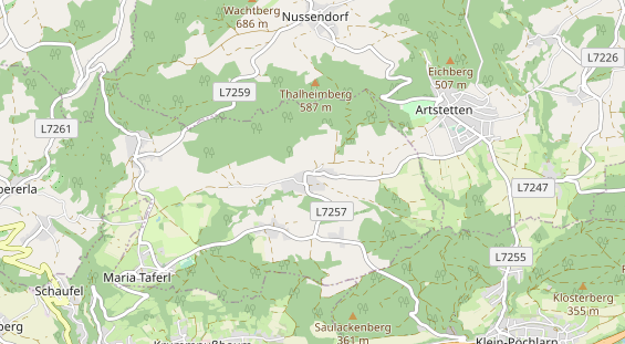 Archery course on map