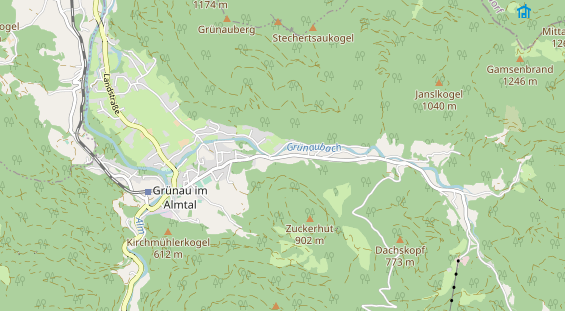 Archery course on map