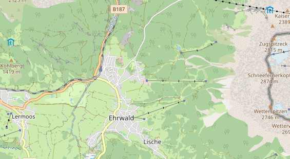 Archery course on map