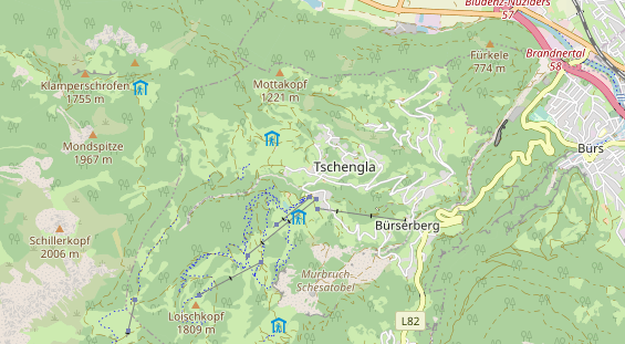 Archery course on map