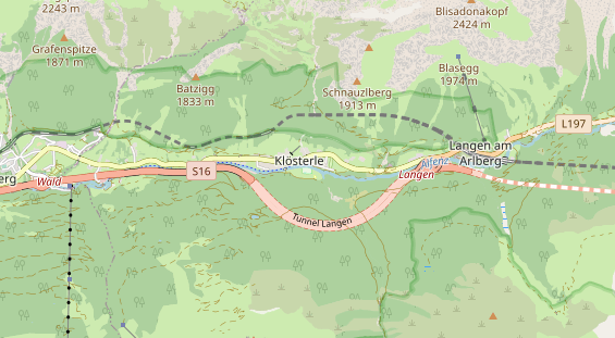 Archery course on map