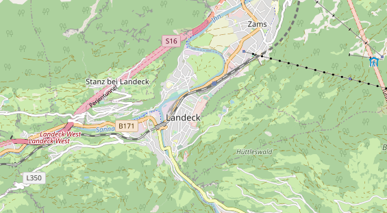 Archery course on map