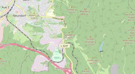 Archery course on map