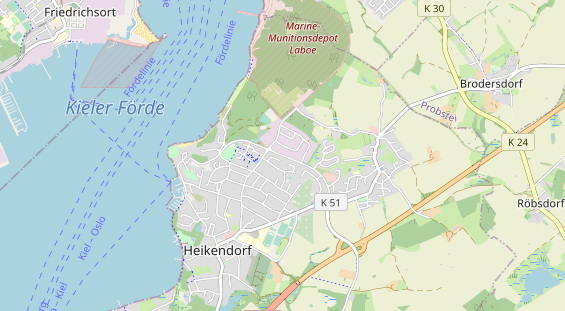 Archery course on map