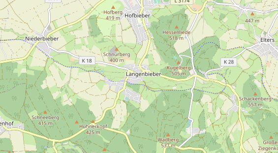 Archery course on map