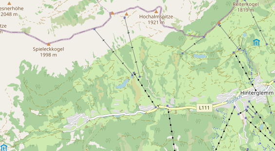 Bogenurlaub auf Karte