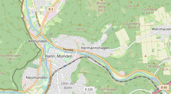 Parcour Bogenschießen auf Karte