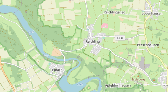 Archery course on map